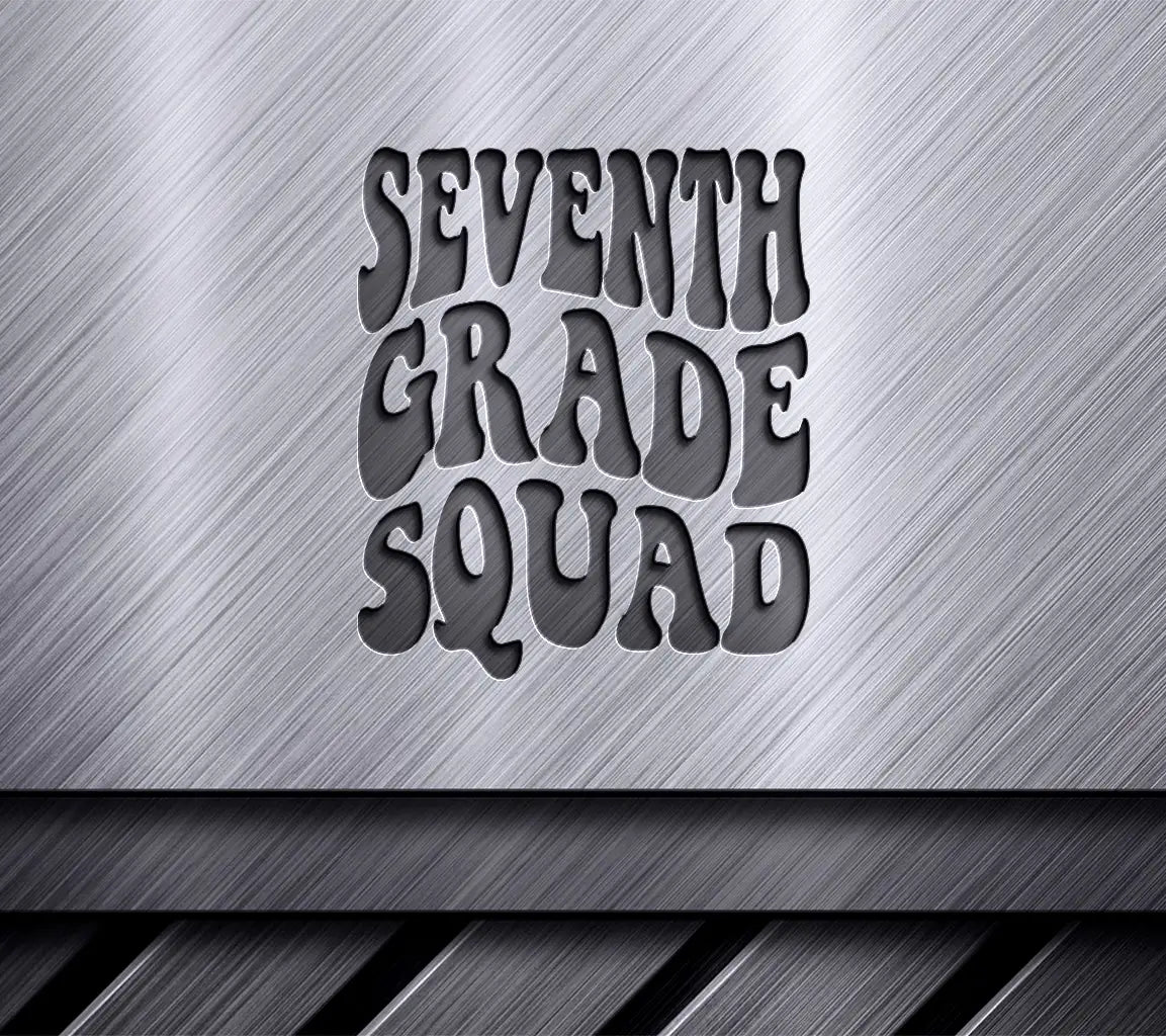 Seventh Grade Squad SVG -  Back to School Design SVG