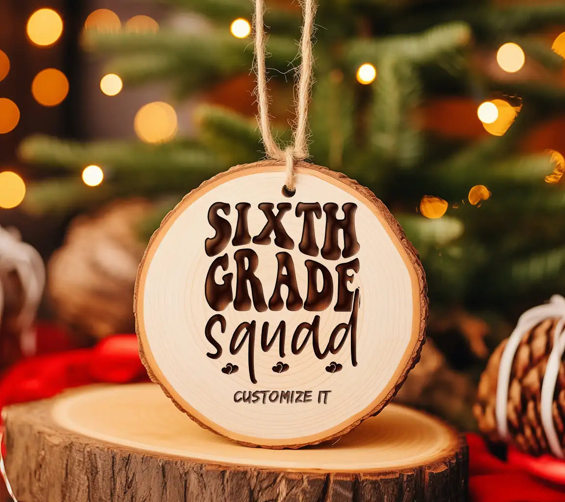 Sixth Grade Squad SVG - Black Text on White Background SVG