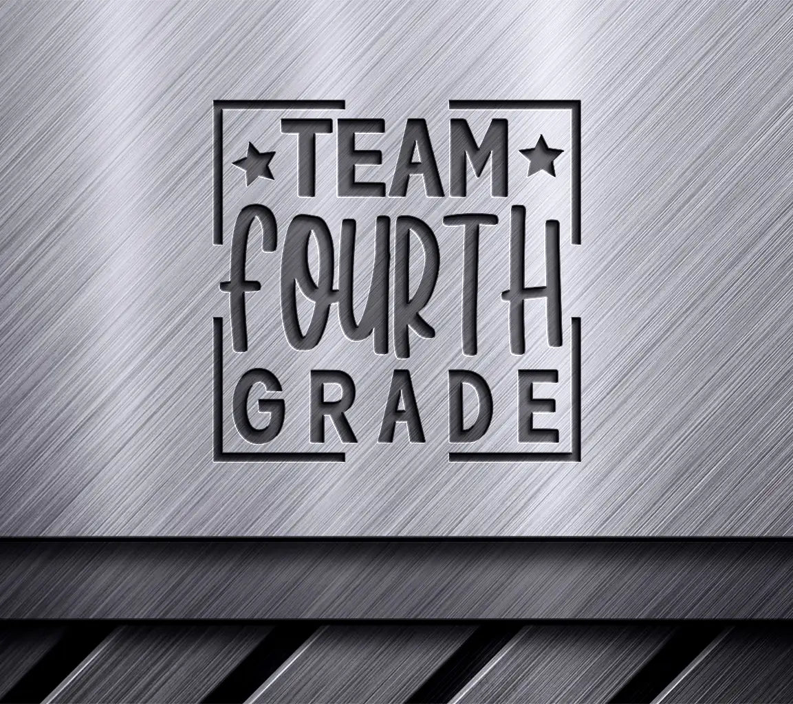  Team Fourth Grade SVG Logo - Back to School SVG