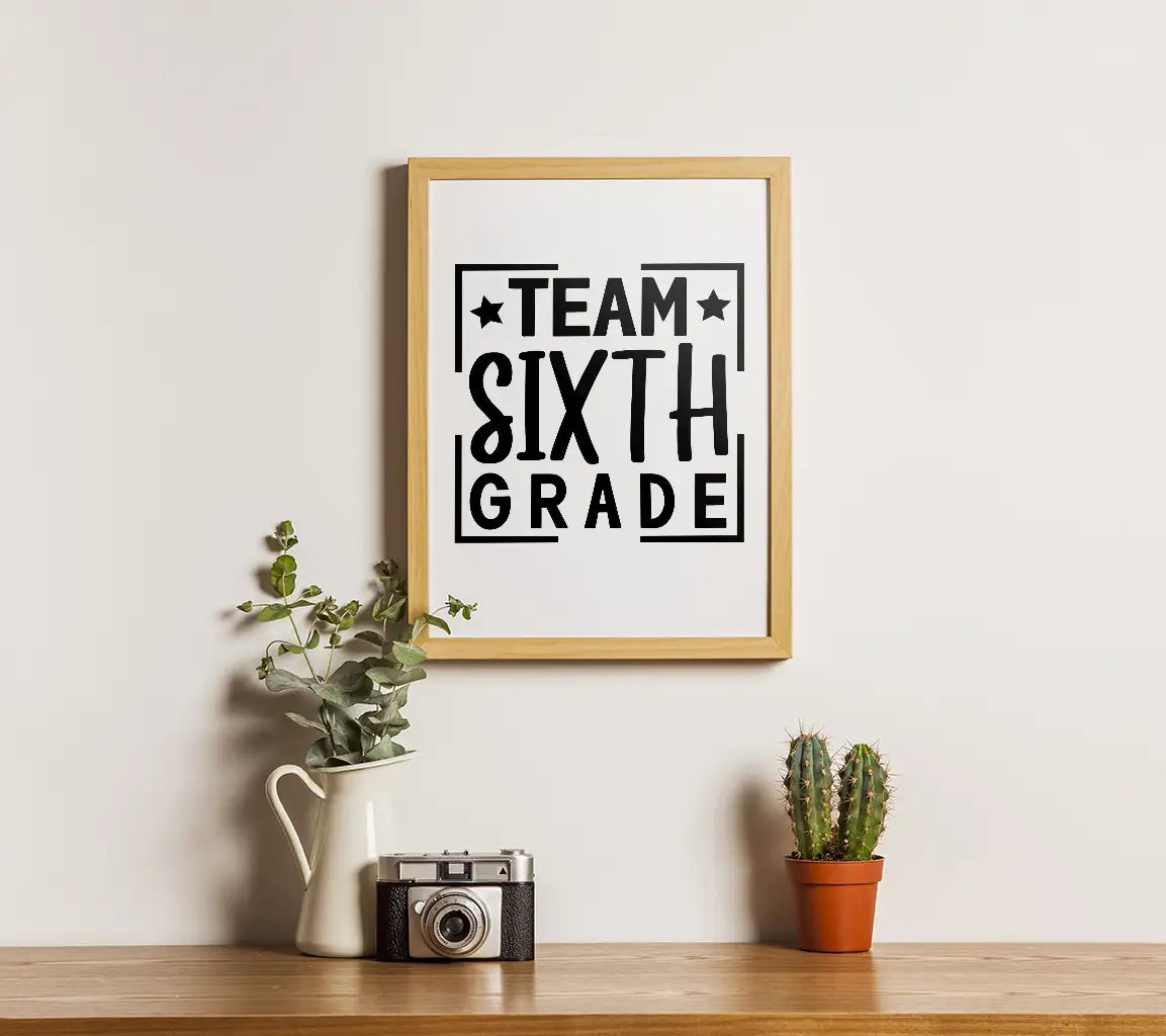 Team Sixth Grade  Logo SVG - Back to School SVG