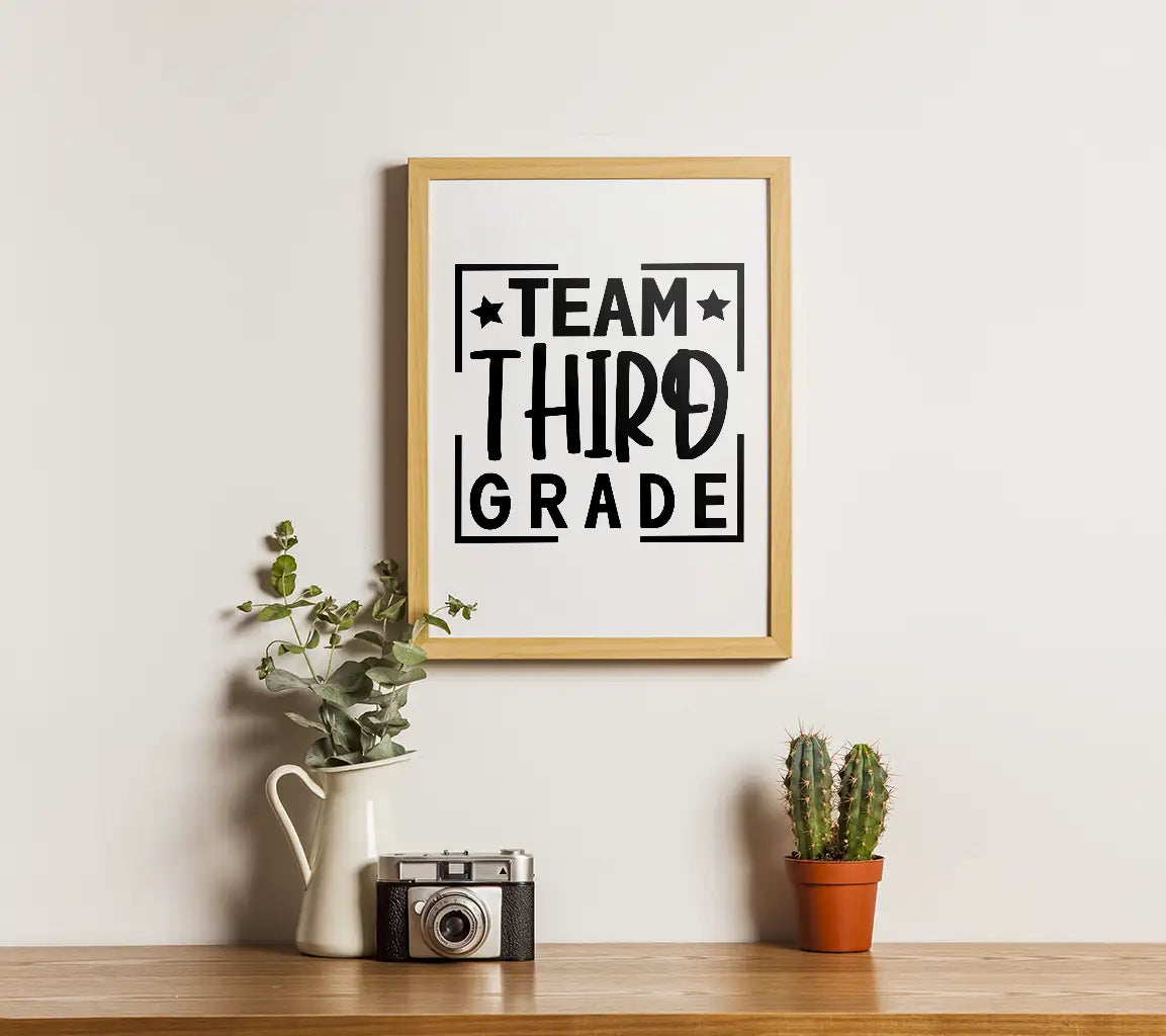 Team Third Grade  Logo SVG - Back to School SVG