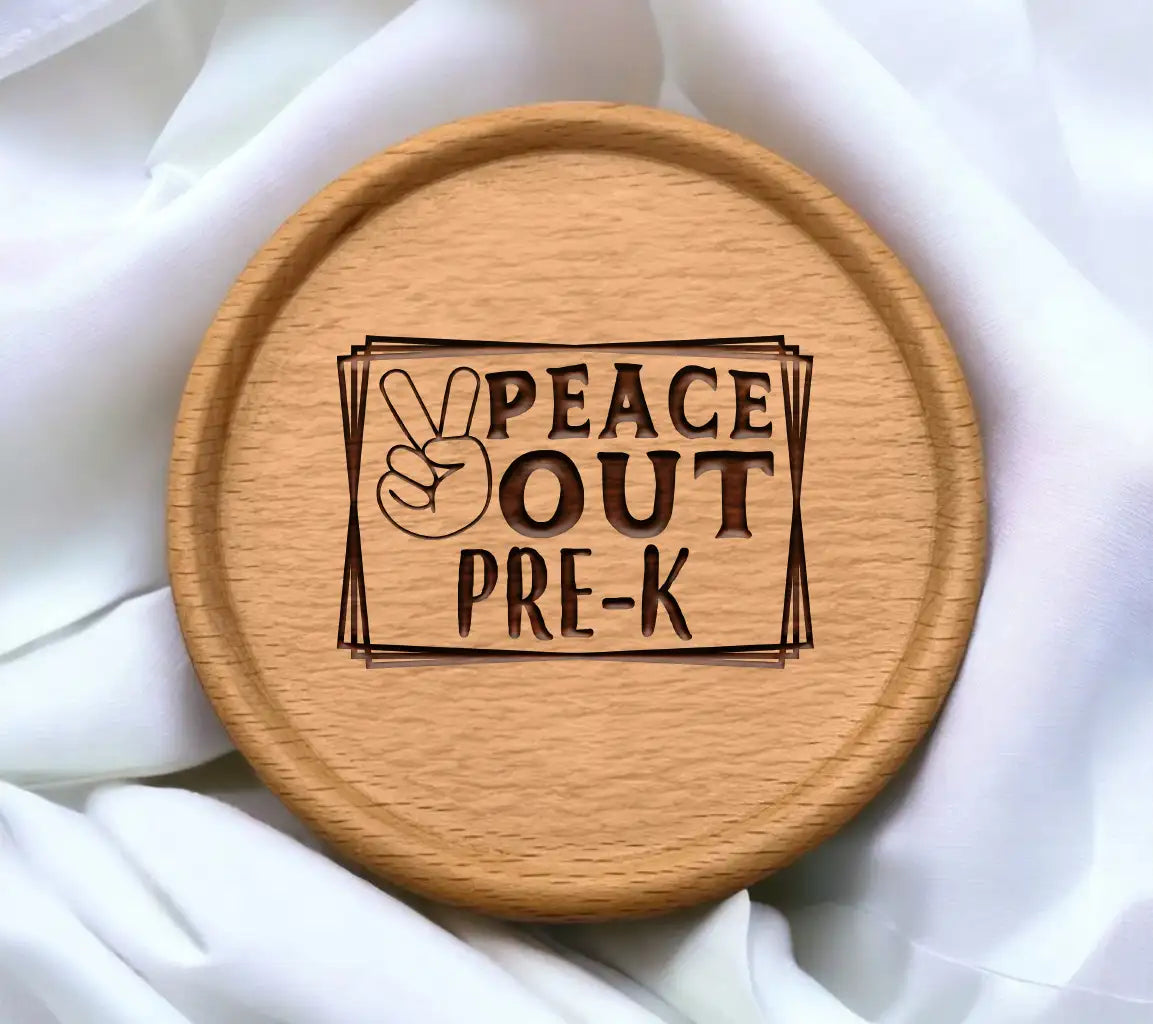 Peace Out Pre-K  Peace Sign SVG - Back to School Design SVG