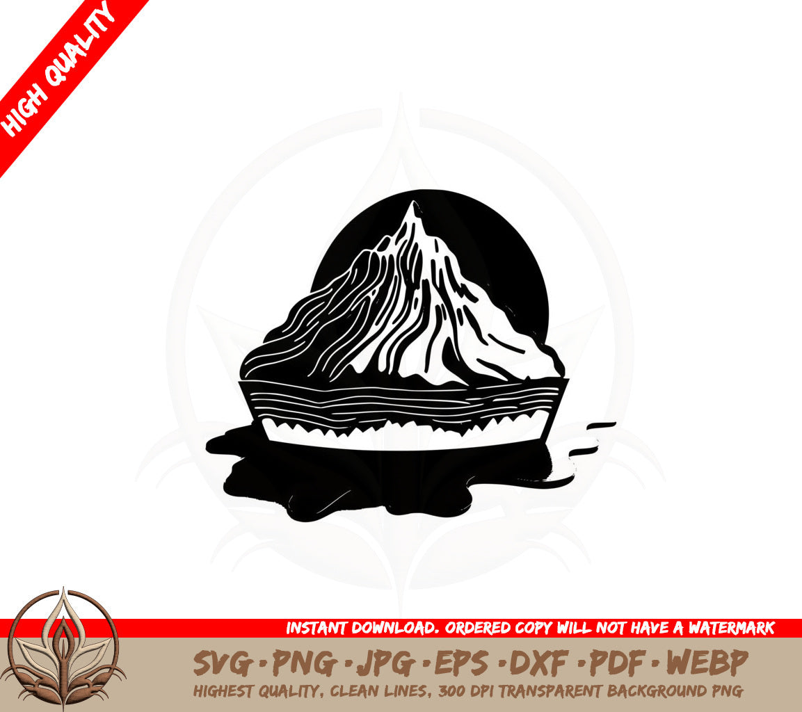 Baked Alaska SVG Cut File Design Download 