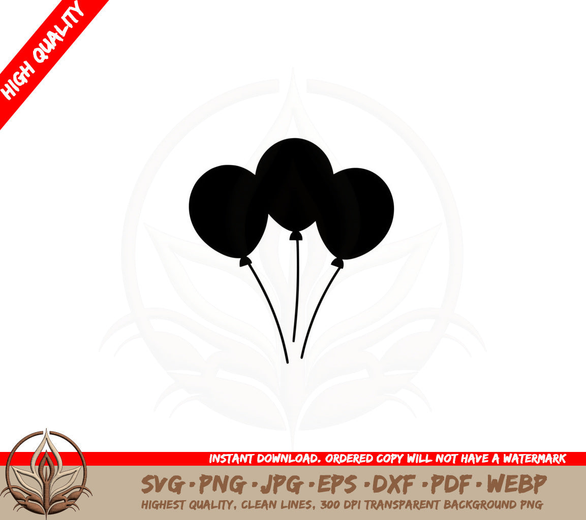 Balloon Bouquet Digital Design SVG 