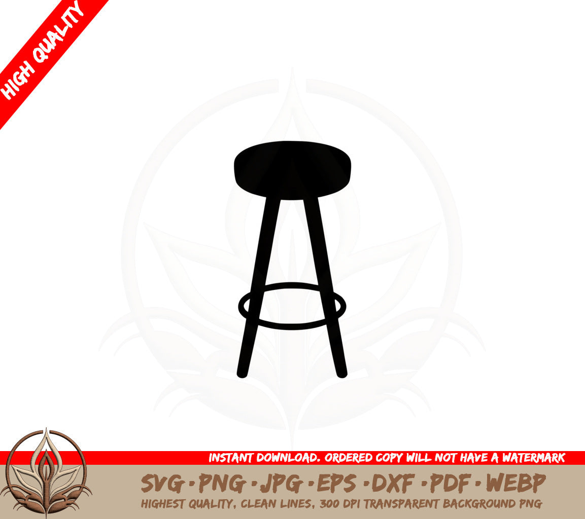 Bar Stool Digital Design SVG 