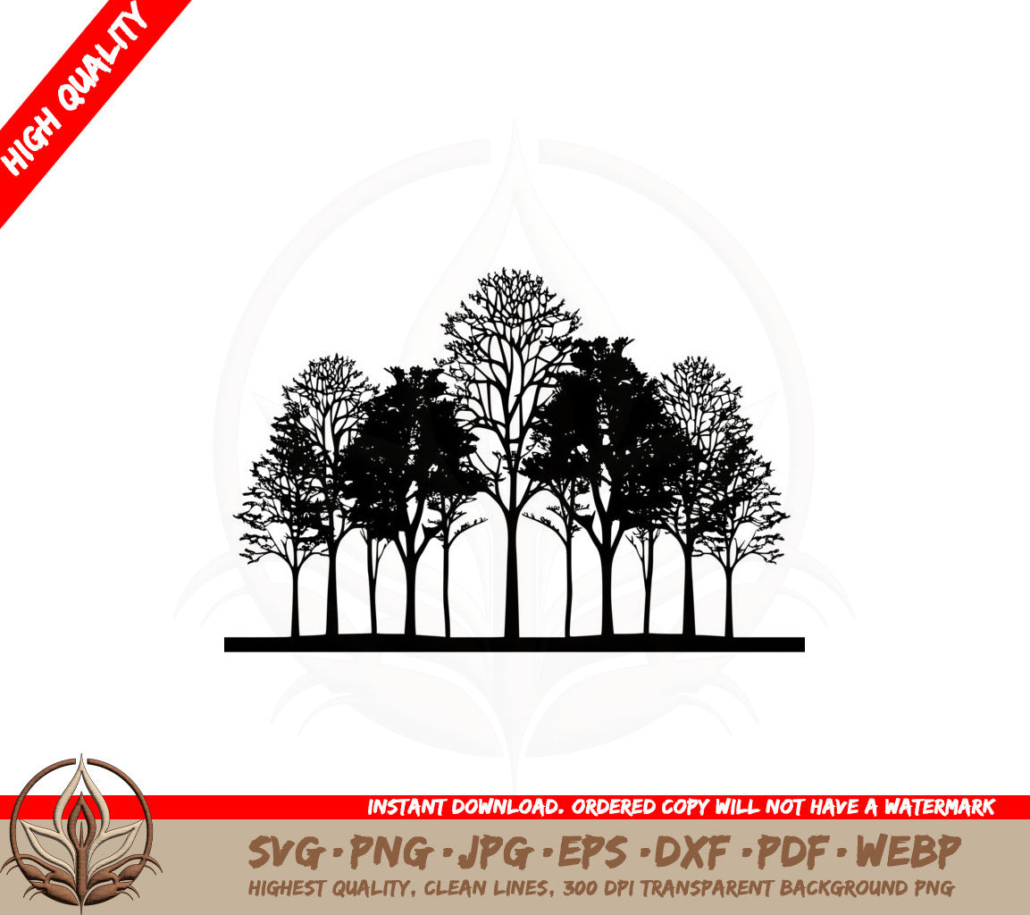 Bare Tree Cluster SVG PNG JPG AI PDF DXF EPS WebP 