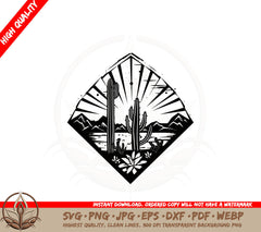 Barren Landscape SVG PNG JPG AI PDF DXF EPS WebP - Digital Download  