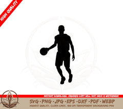 Basketball Action SVG 