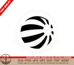 Beach Ball SVG Cut File Download  Beach Ball Cricut File Silhouette Cut File Instant Download Vector Clipart Digital Design 