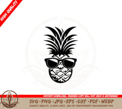 Beach Day Pineapple - Digital Download SVG 