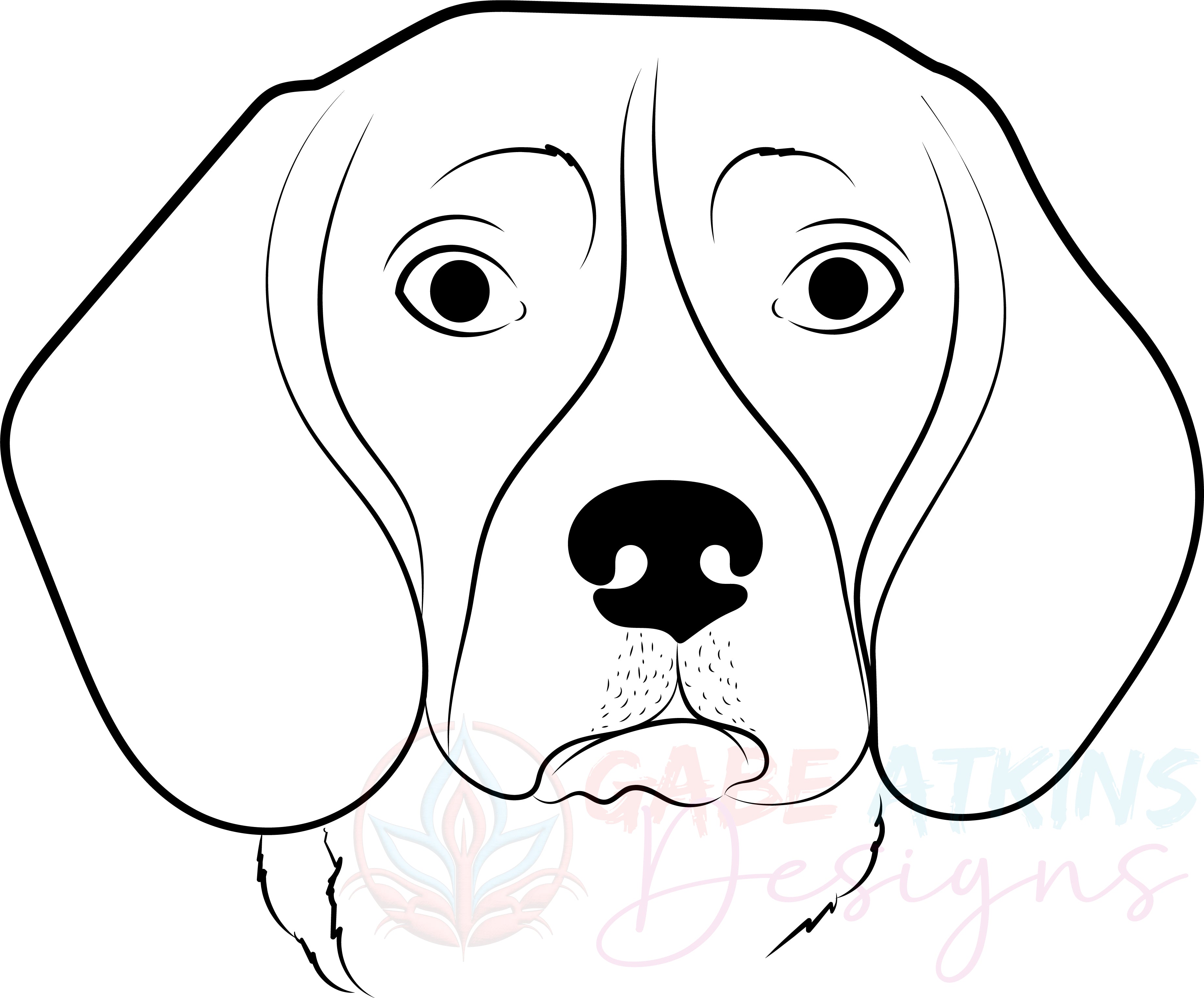 Beagle Dog SVG Silhouette Outlines Clipart Bundle | Vector Graphics |  | SVG, PNG, EPS, DFX, JPG, PDF, WEBP Instant Download Digital File