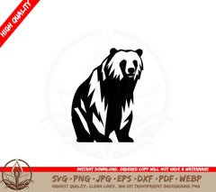 Bear Essence SVG PNG JPG AI PDF DXF EPS and WebP Digital Download 