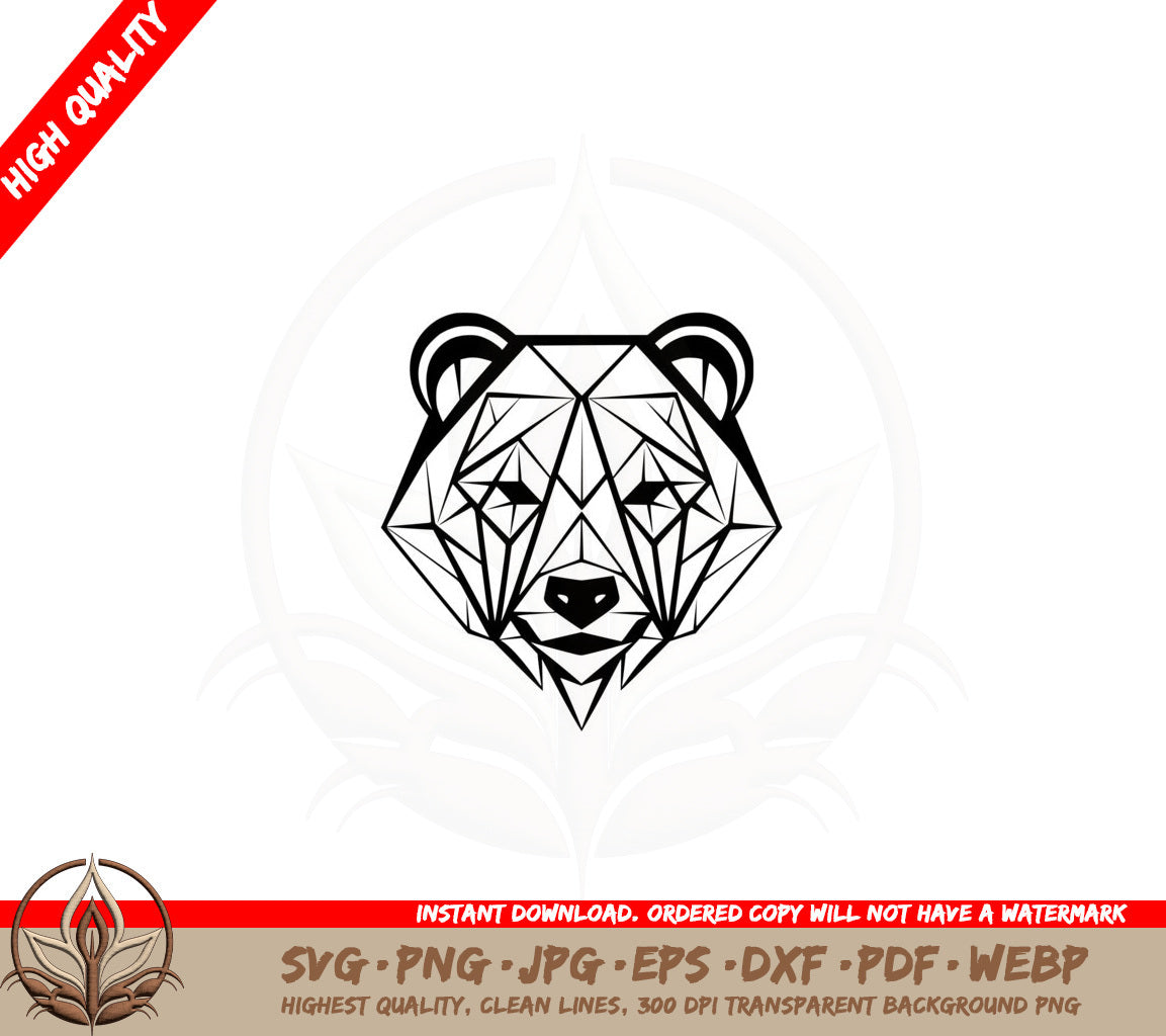 Bear Facets SVG 