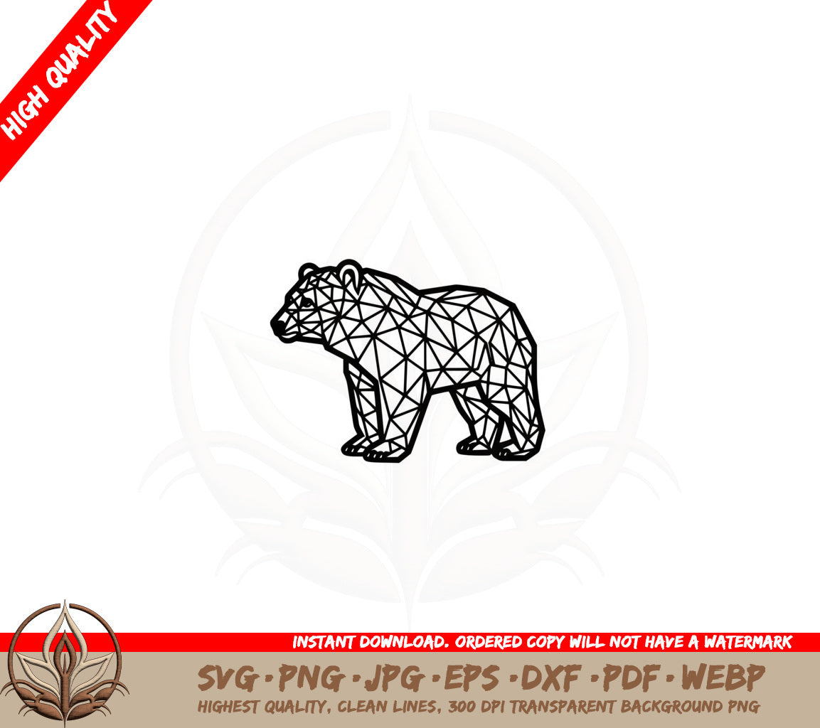 Bear Polygon SVG 