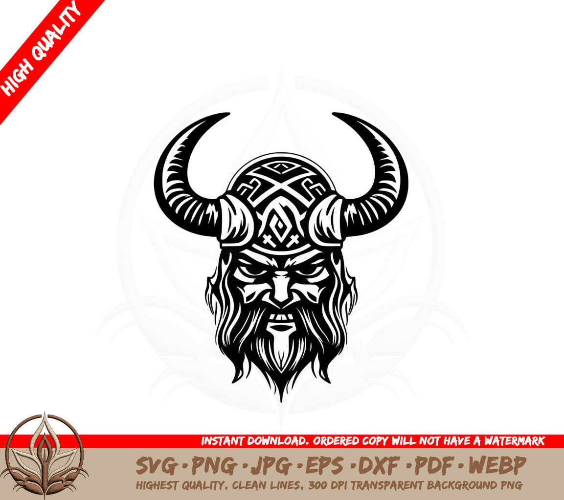 Bearded Viking SVG - Digital Download 