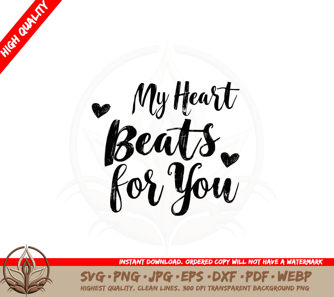 Beating Heart Note SVG 