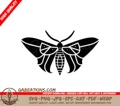  Moth Silhouette SVG - Vector Illustration SVG