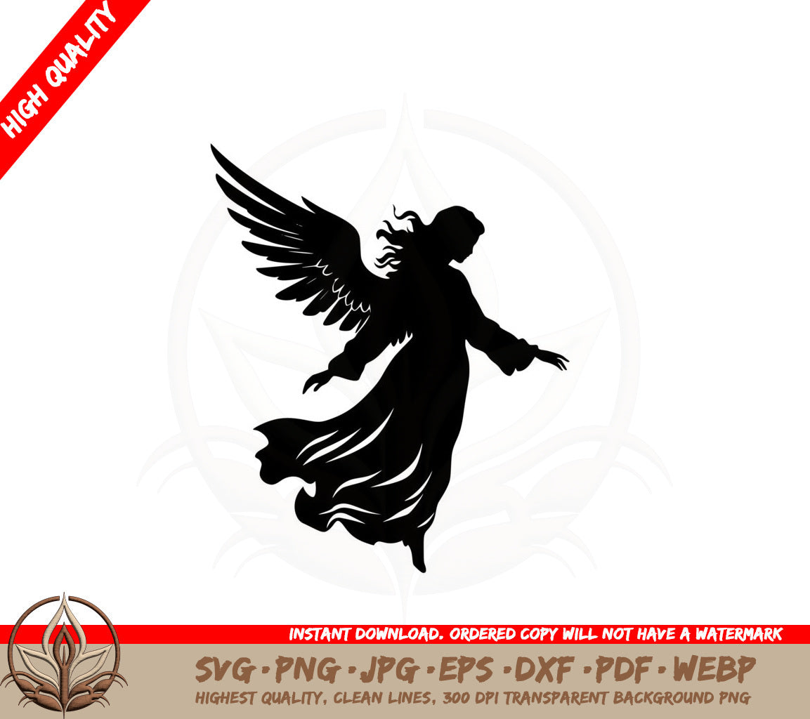 Beautiful Angel SVG PNG JPG AI PDF DXF EPS  WebP - Digital Download 