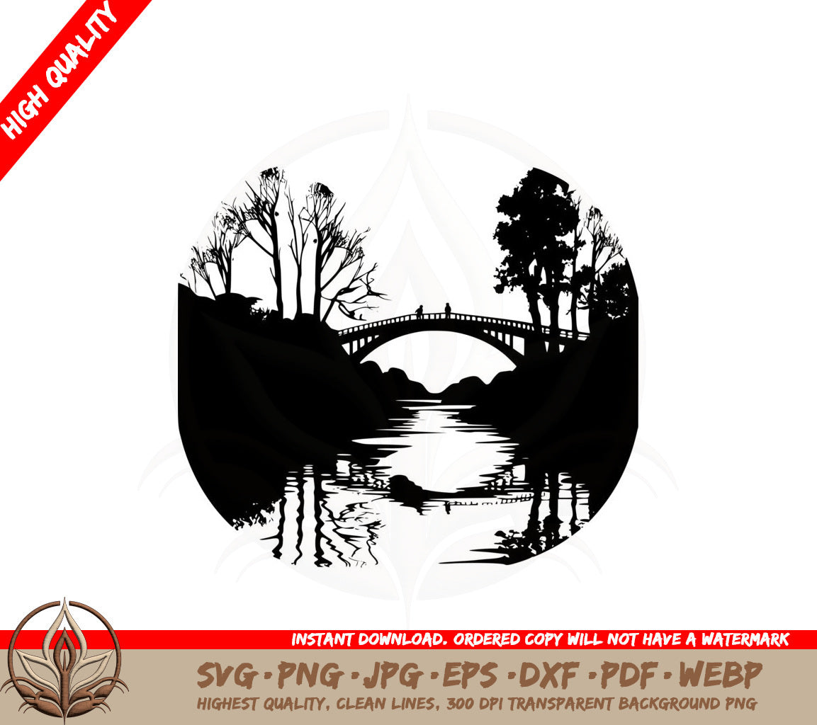 Beautiful Bridge SVG PNG JPG AI PDF DXF EPS  WebP - Digital Download 