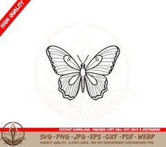 Beautiful Butterfly Digital Design SVG 