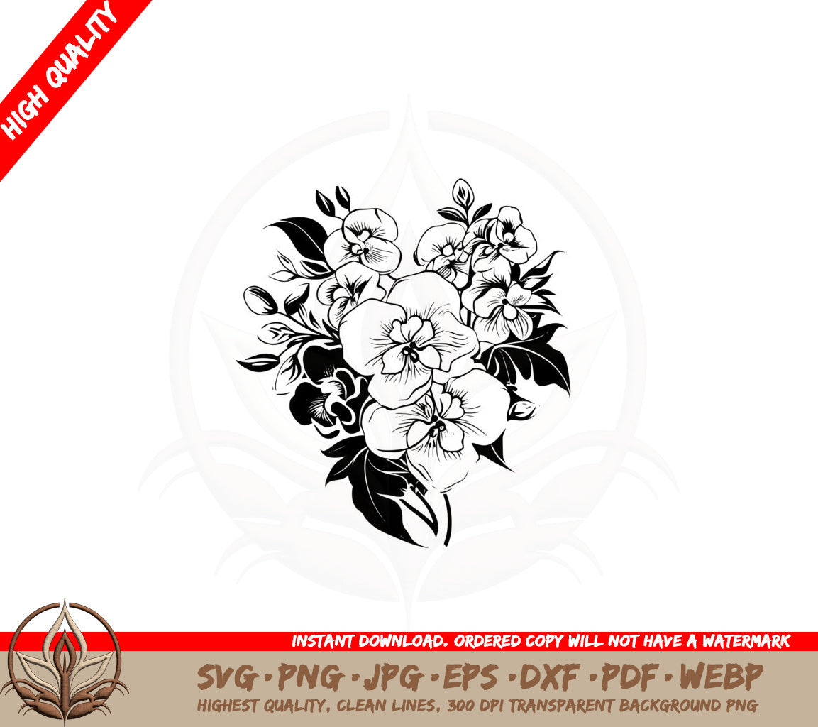 Beautiful Flower Assortment SVG 