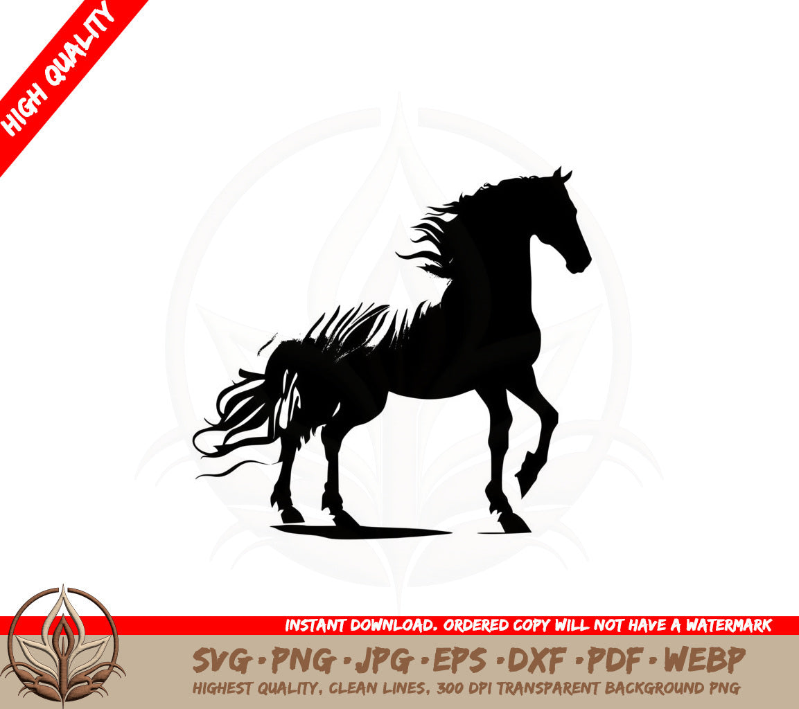 Beautiful Horse SVG PNG JPG AI PDF DXF EPS and WebP - Digital Download 