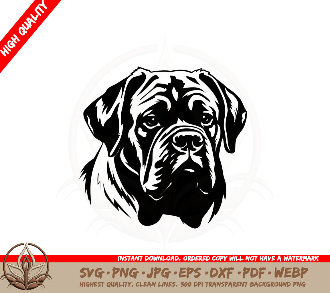 Beautiful Mastiff SVG 