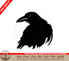 Beautiful Raven SVG 