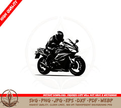 Beautiful Sportsbike SVG  Instant Download SVG PNG JPG AI PDF DXF EPS WebP 