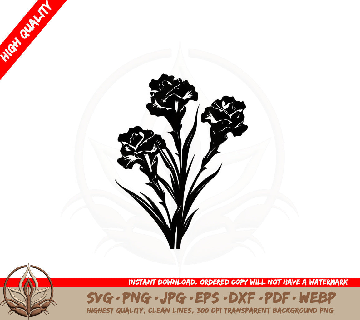 Beautiful Spring Flowers SVG PNG JPG AI PDF DXF EPS  WebP Digital Download 