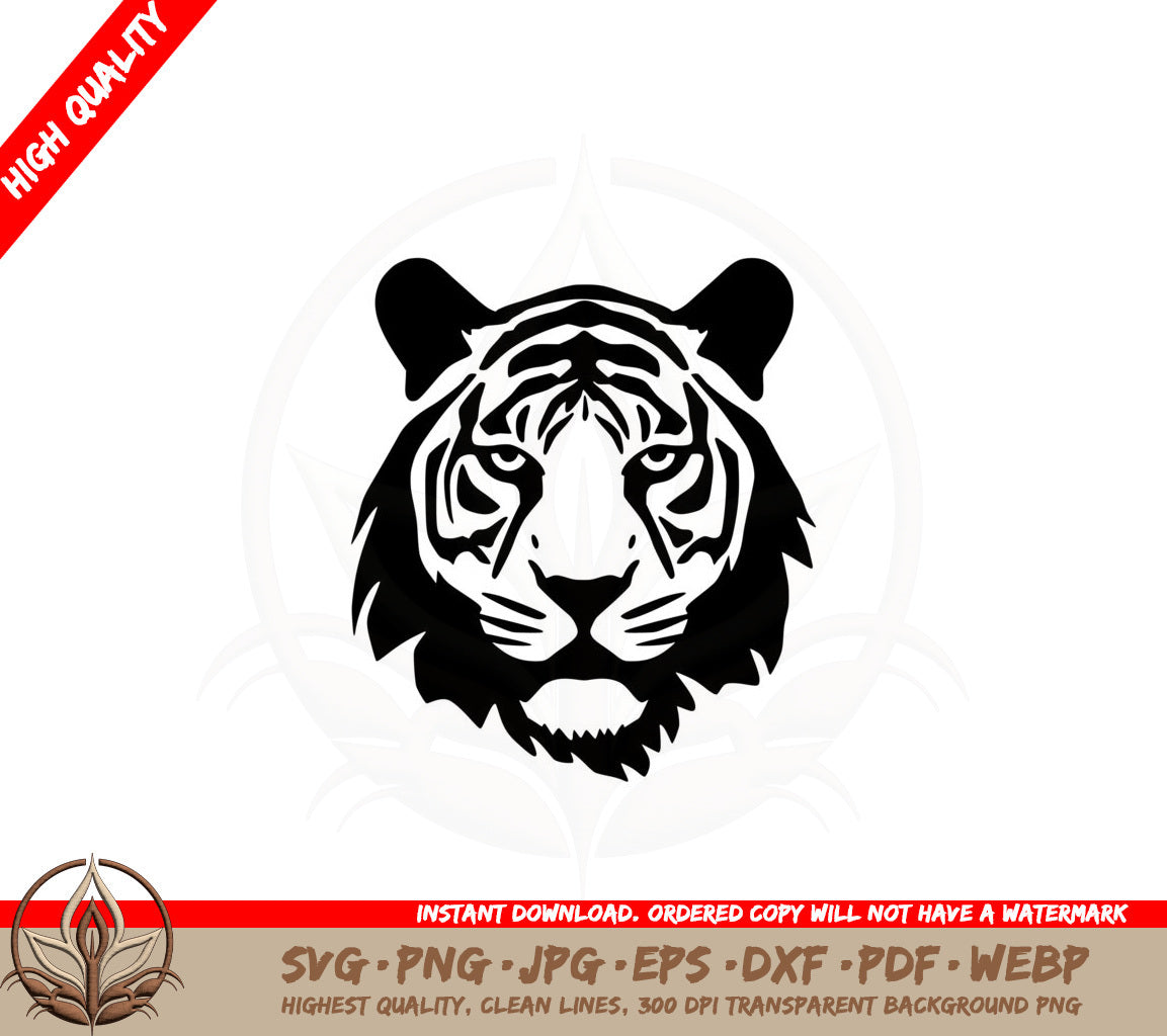 Beautiful Tiger SVG PNG JPG AI PDF DXF EPS and WebP - Digital Download 