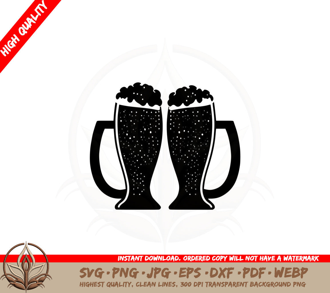 Beer Glasses SVG - Digital Download 