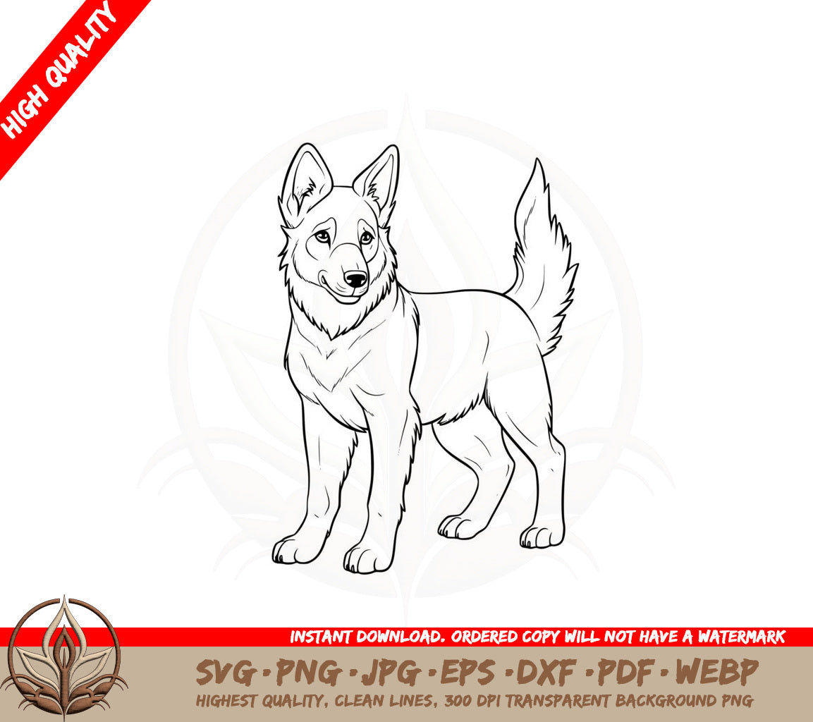 Belgian Shepherd Dog SVG 