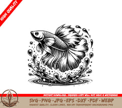 Betta's Water Dance SVG 
