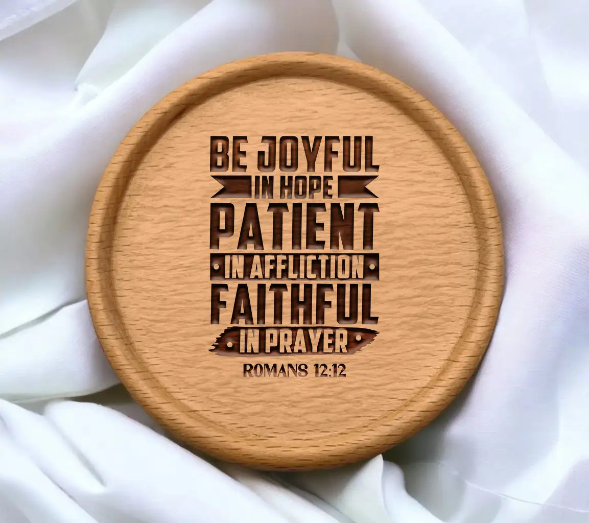 Be Joyful In Hope SVG - Bible Verse T-Shirt Design SVG