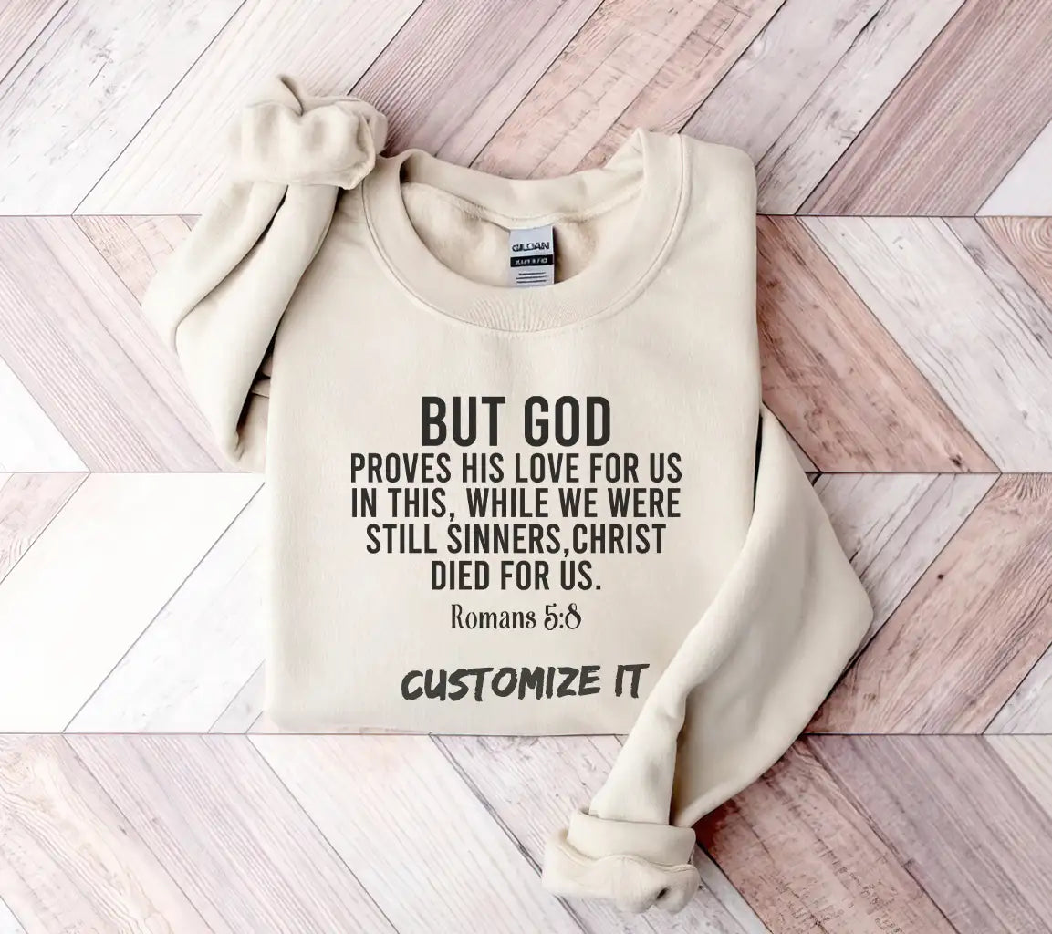 But God Proves His Love SVG - Bible Verse T-Shirt Design SVG