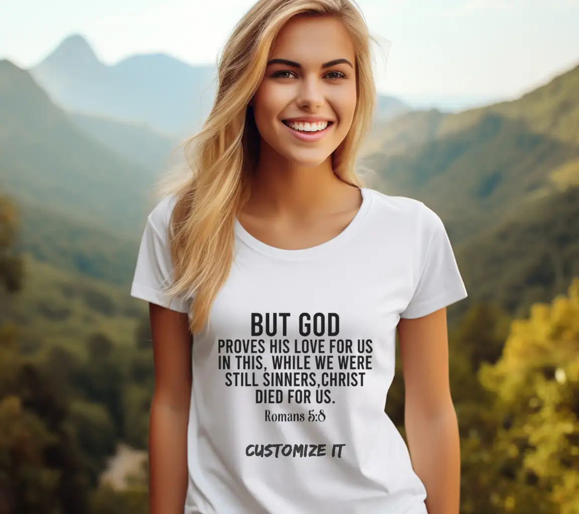 But God Proves His Love SVG - Bible Verse T-Shirt Design SVG