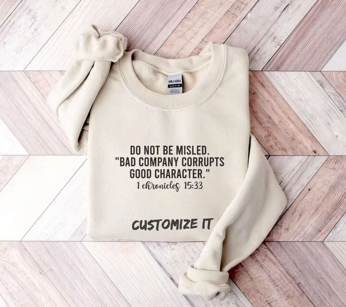 Do Not Be Misled SVG - Bible Verse T-Shirt Design SVG