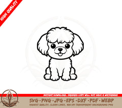 Bichon Frise Puppy SVG 