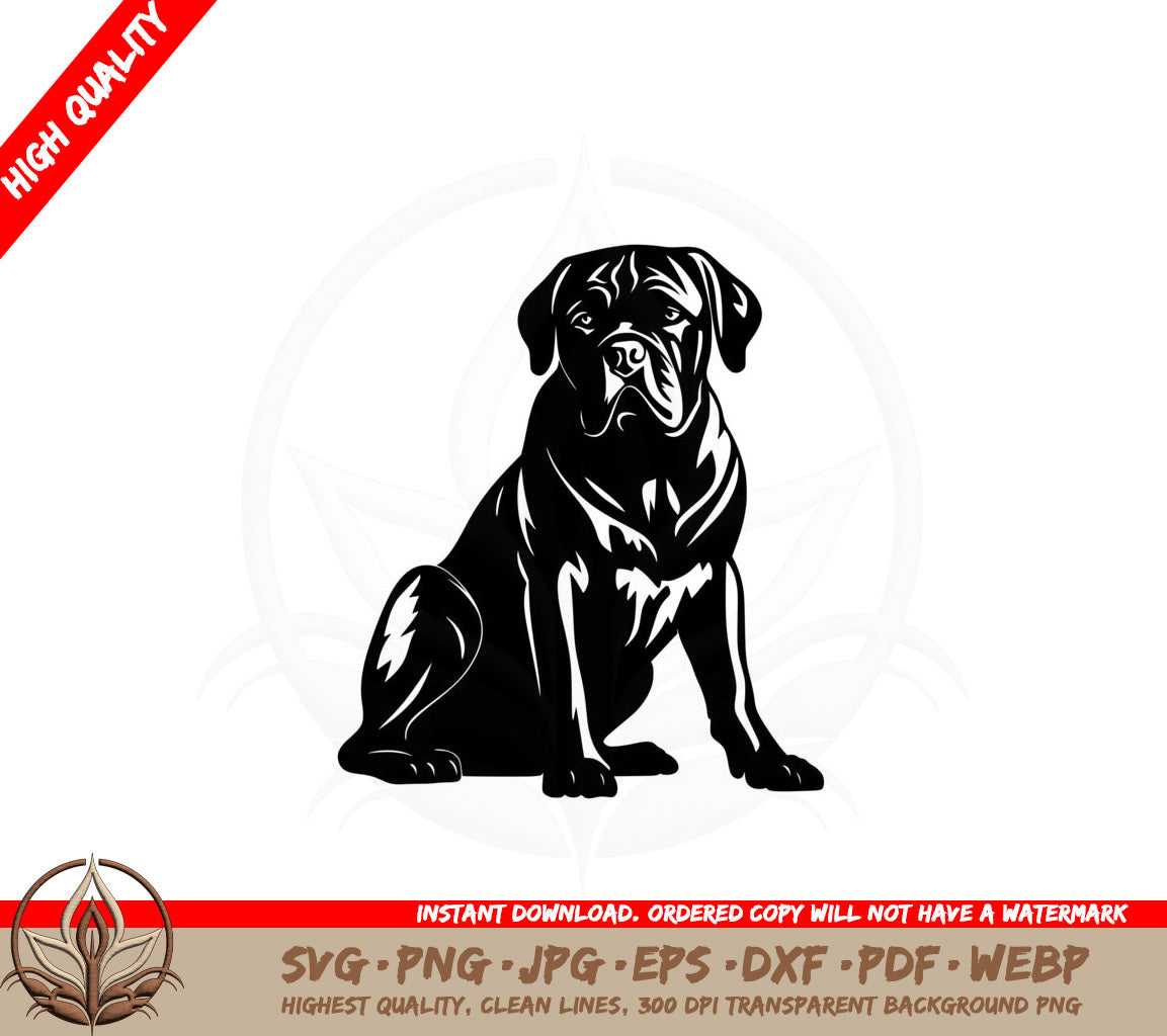 Big Mastiff Pup SVG - Digital Download 