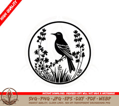 Bird in Nature SVG