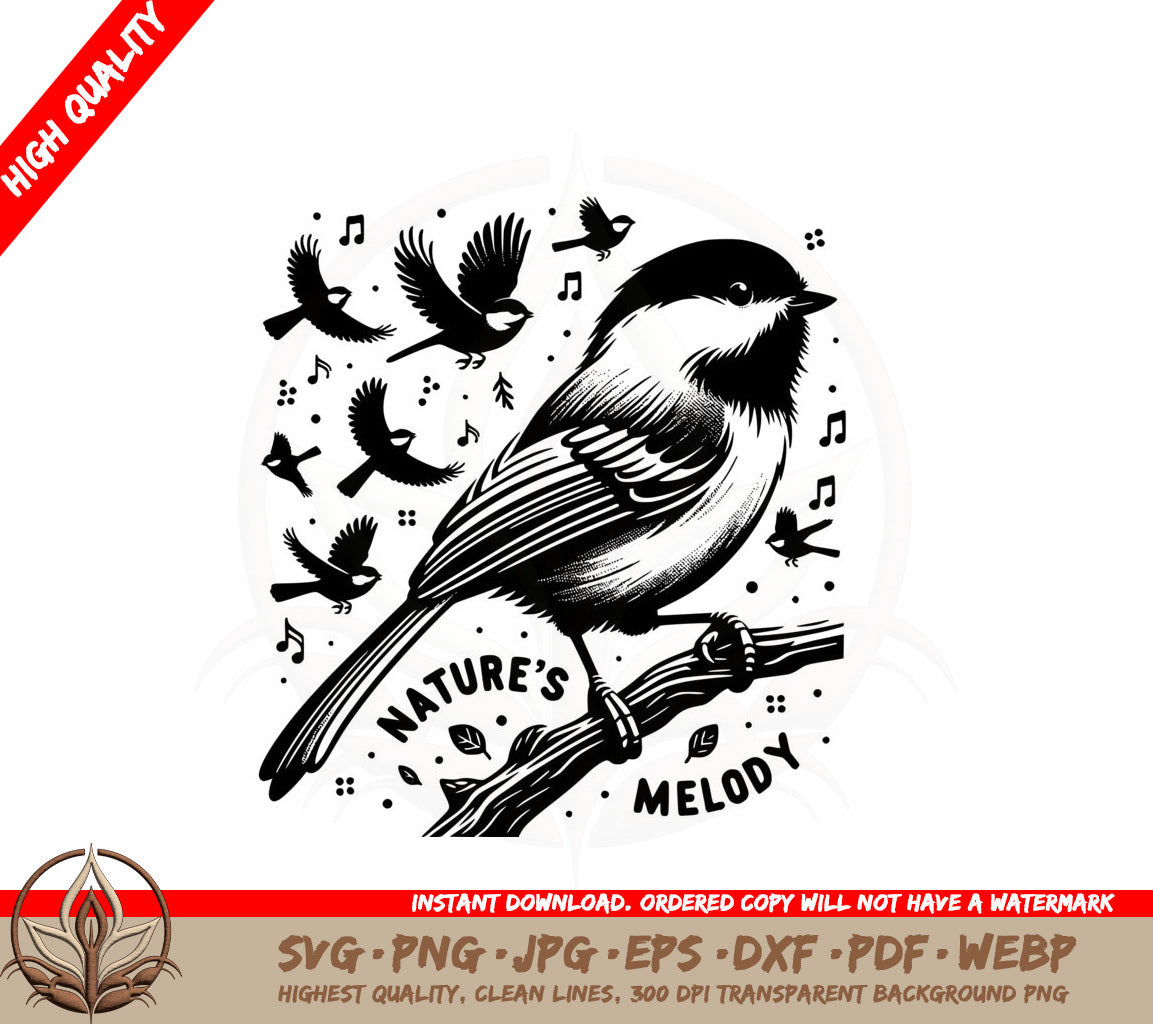 Birds in Harmony SVG PNG JPG AI PDF DXF EPS and WebP Digital Cut File 