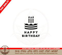 Birthday Cake Wish SVG 