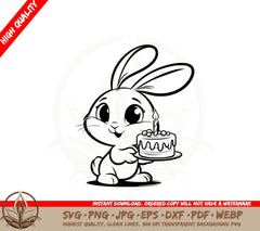 Birthday Wish Bunny SVG