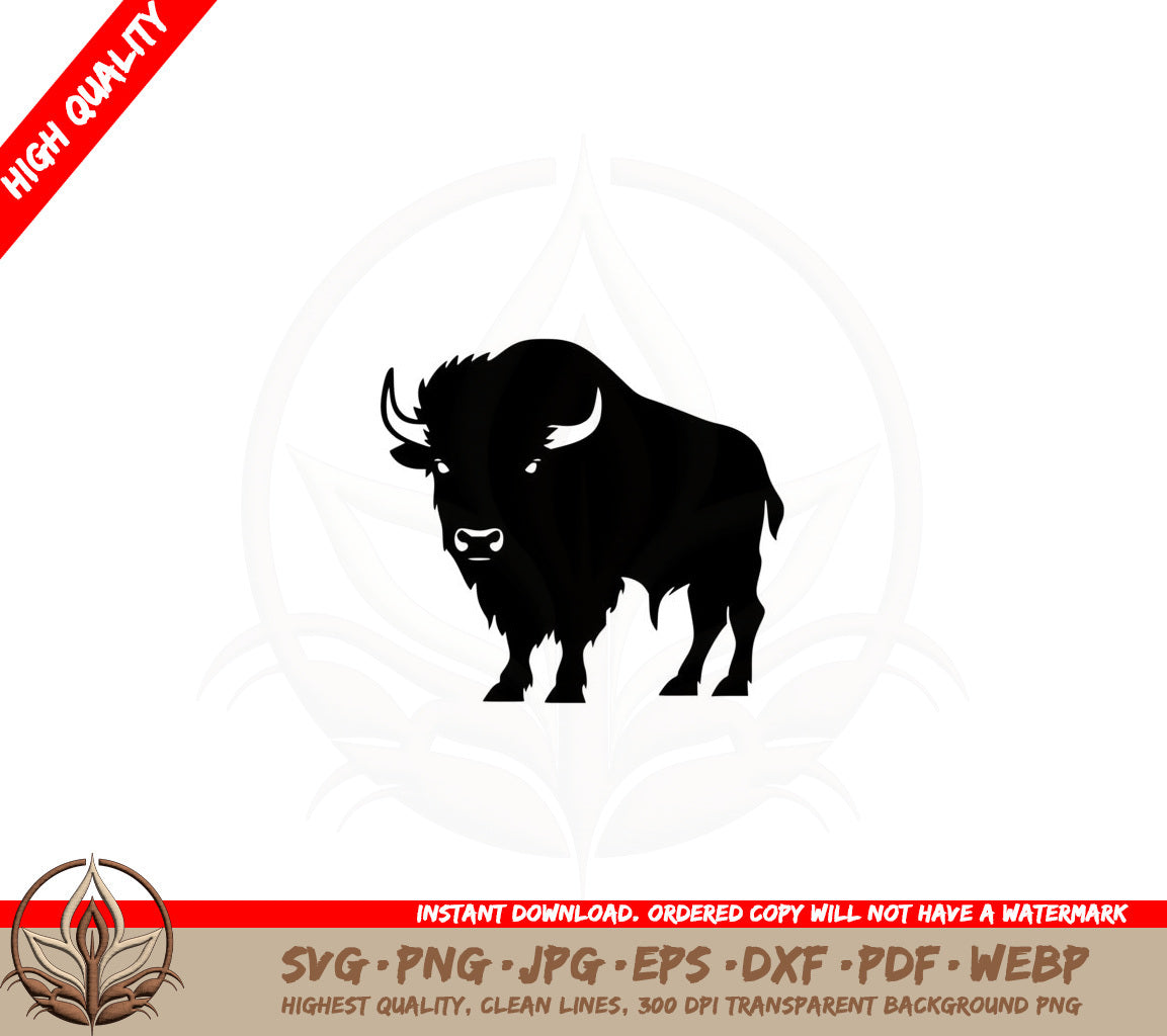 Bison in the Wild SVG Cut File  Digital Download 