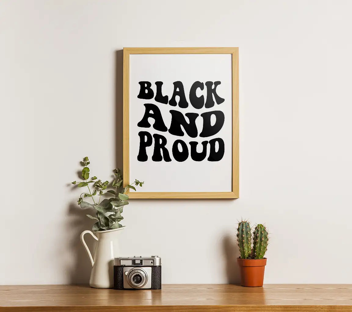 Black History Month Black & Proud SVG Design SVG