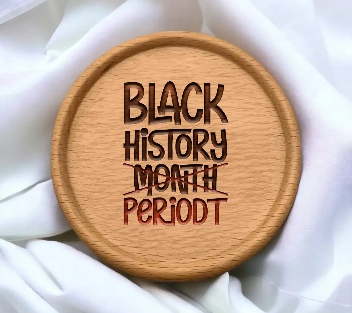 Black History Month Periodt SVG - Black & Red Sign SVG