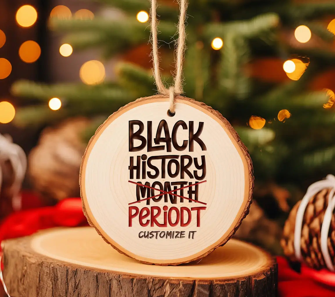 Black History Month Periodt SVG - Black & Red Sign SVG