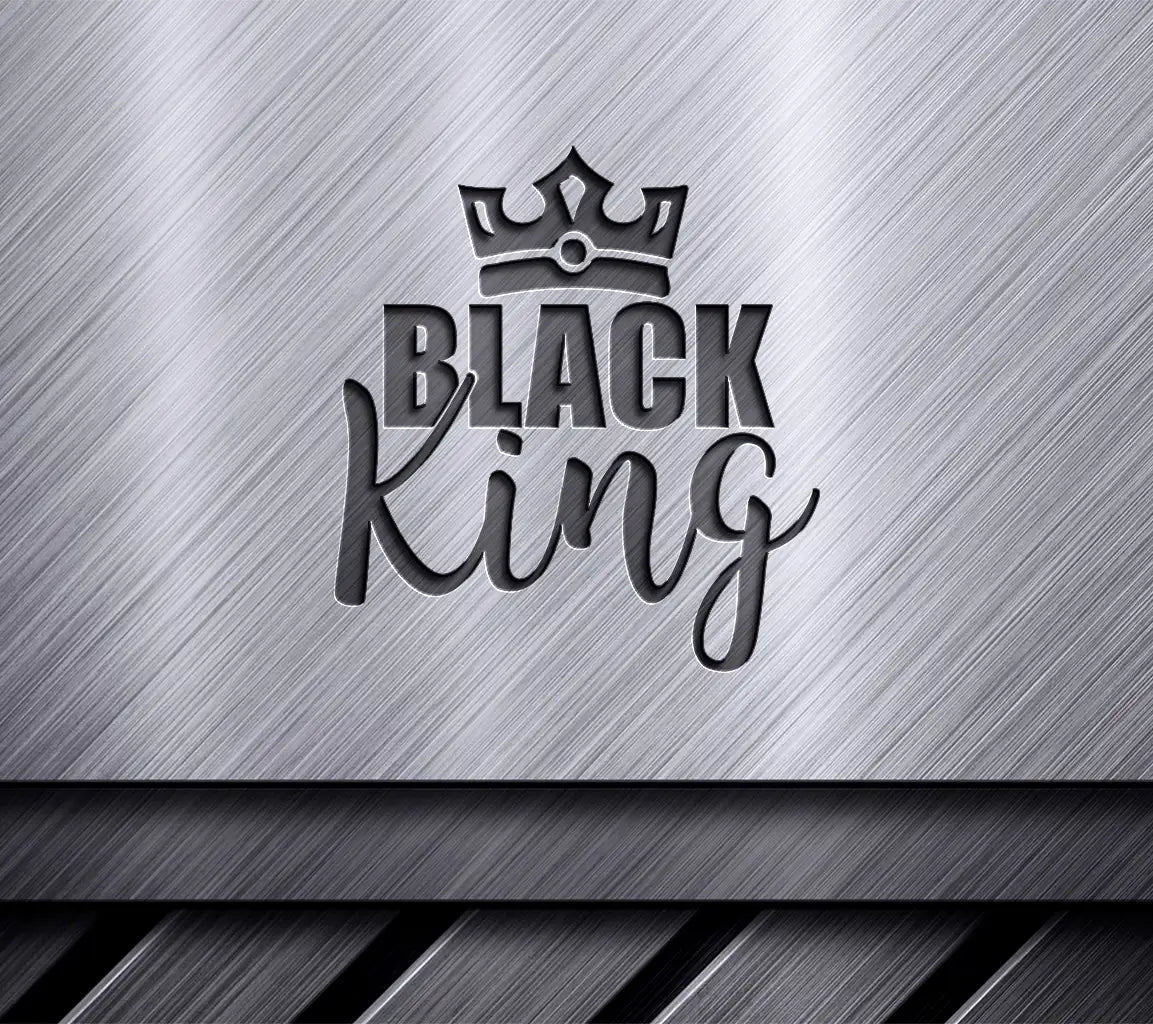 Black King Crown SVG Logo - Black History Month Design SVG