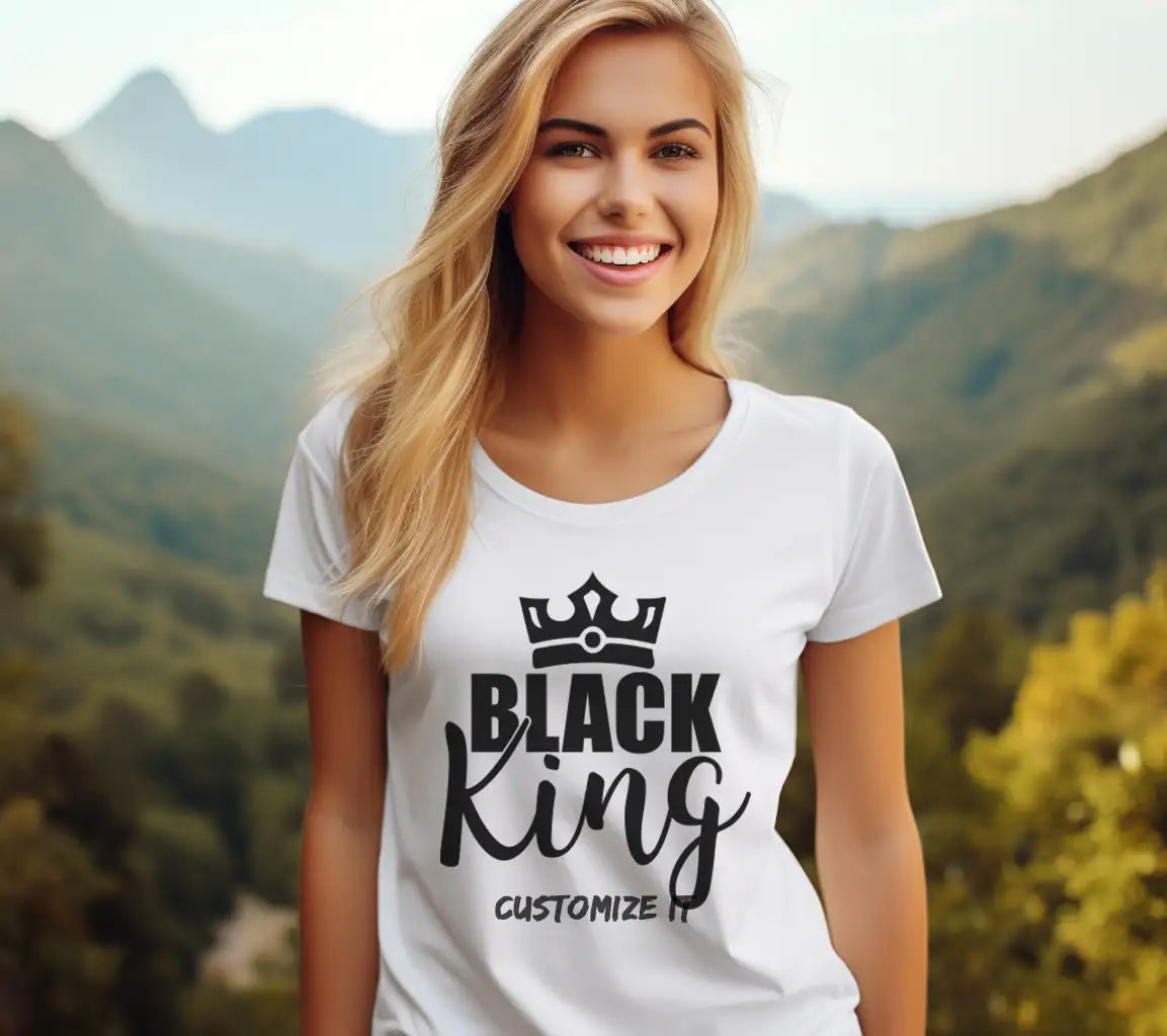 Black King Crown SVG Logo - Black History Month Design SVG